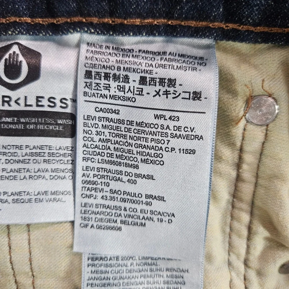 Levis 569 Loose Straight Fit Mens Jeans Dark Wash Indigo 34x30